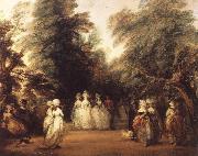 Thomas Gainsborough The Mall in St.James-s Park oil painting reproduction
